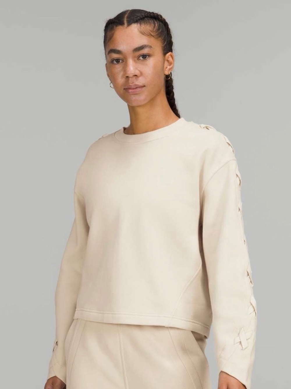 Lululemon athletica Braided Sleeve Pullover